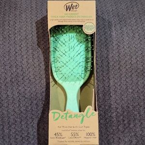 Wet Brush Paddle Detangler - Vibrant Green